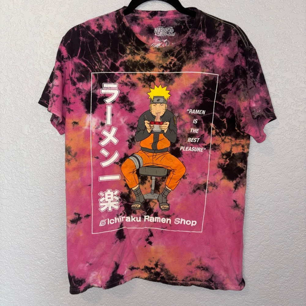 Tie-Dye T-Shirt - Pink and Black